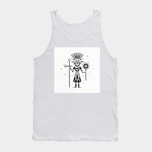 Mystical Shamanic Art, boho vibe pattern 3 Tank Top